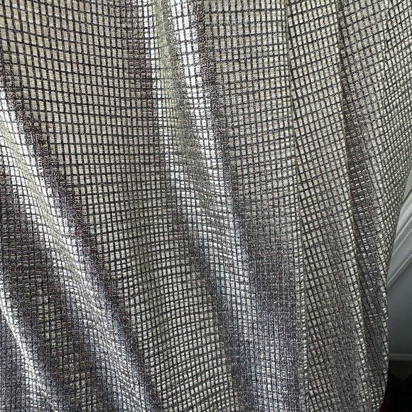 Rachel Roy Gold Shimmer Dress with Cold Shoulder Cutout Size Medium - Picture 7 of 7